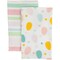 Northlight Set of 2 Pastel Stripes and Easter Eggs Kitchen Tea Towels 26"